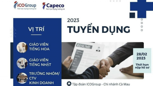 Công ty Cổ phần Quốc tế ICO tuyển dụng giáo viên và trưởng nhóm kinh doanh