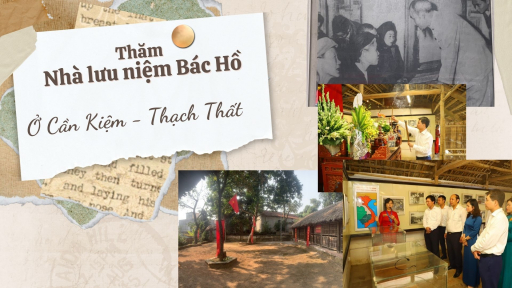 Dự Press Cup 2023 ghé Cần Kiệm thăm Nhà lưu niệm Bác Hồ