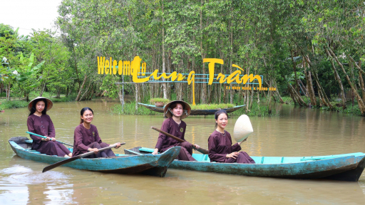 Rủ rê hội bạn trải nghiệm miệt vườn ở Khu du lịch Lung Tràm Cần Thơ