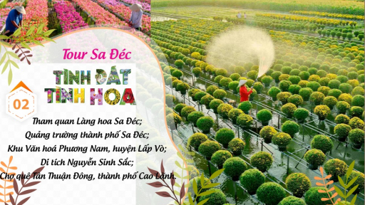 Đồng Tháp ra mắt 4 tour du lịch trải nghiệm dịp Festival hoa kiểng