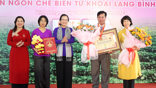 Về Vĩnh Long thưởng thức 100 món ăn, thức uống được chế biến từ khoai lang Bình Tân
