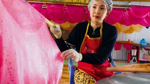 Sắc màu bánh phồng tôm