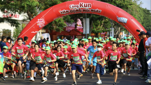 Đường đua KUN Happy Run Cần Thơ lan tỏa tình yêu thể thao cho trẻ em