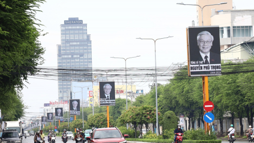 Cần Thơ chiếu hình ảnh tưởng nhớ Tổng Bí thư Nguyễn Phú Trọng trên màn LED tại nhiều tuyến đường