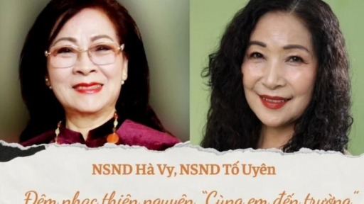 NSND Hà Vy, Tố Uyên hát trong đêm nhạc thiện nguyện “Cùng em đến trường”