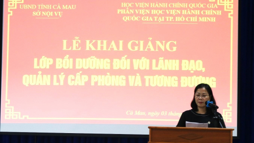 Cà Mau: Tăng cường công tác đào tạo, bồi dưỡng cán bộ, công chức, viên chức