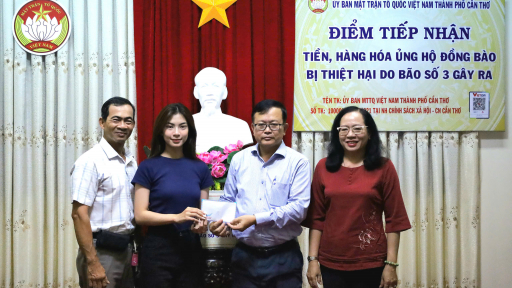 Cần Thơ: Nhiều tập thể, cá nhân chung tay ủng hộ đồng bào miền Bắc bị thiệt hại do bão số 3
