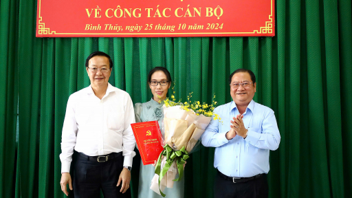 Cần Thơ: Bà Lê Hoàng Thủy Trinh nhận nhiệm vụ Phó Bí thư Quận ủy Bình Thủy