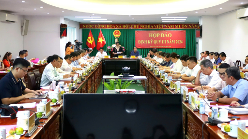 UBND tỉnh Vĩnh Long tổ chức họp báo định kỳ quý III năm 2024