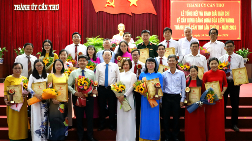 Tạp chí Gia đình Việt Nam đoạt giải B Giải Báo chí về xây dựng Đảng TP Cần Thơ năm 2024