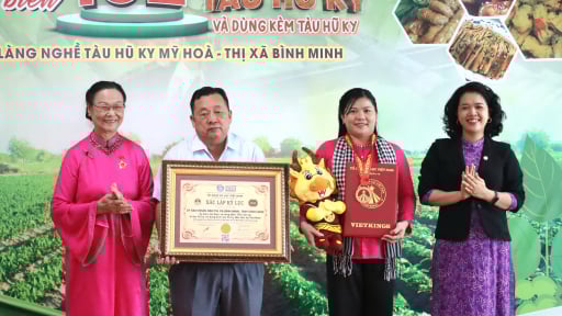 102 món ăn chế biến từ tàu hũ ky Mỹ Hòa xác lập kỷ lục Việt Nam