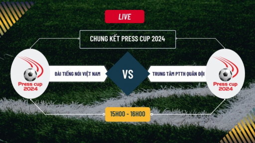 Tường thuật chung kết Press Cup 2024: FC Đài tiếng nói Việt Nam - FC Trung tâm PTTH Quân đội