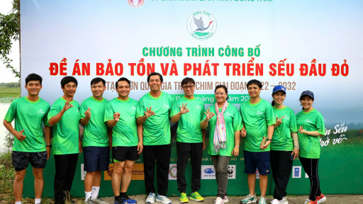 Hơn 250 vận động viên tham gia Trekking Tràm Chim kết nối thiên nhiên hưởng ứng bảo tồn Sếu đầu đỏ
