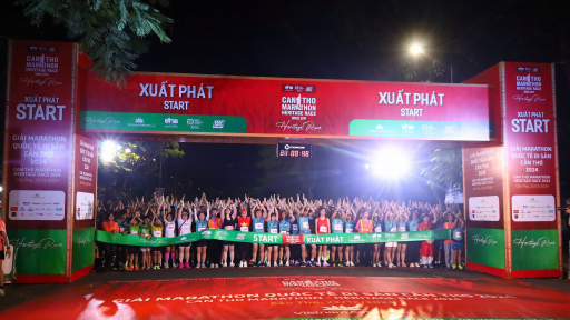 Hơn 9000 vận động viên tham dự Giải Marathon Quốc tế Di sản Cần Thơ 2024