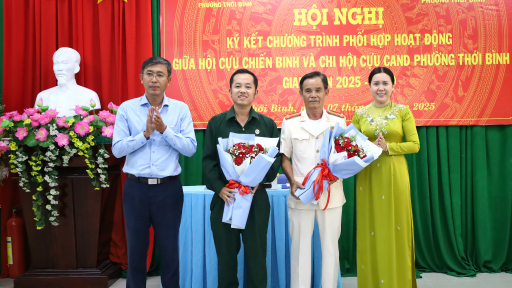 Cần Thơ: Hội Cựu chiến binh và Hội Cựu Công an nhân dân phường Thới Bình ký kết phối hợp hoạt động