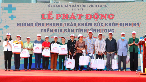 Sở Y tế tỉnh Vĩnh Long phát động phong trào khám sức khỏe định kỳ trên địa bàn