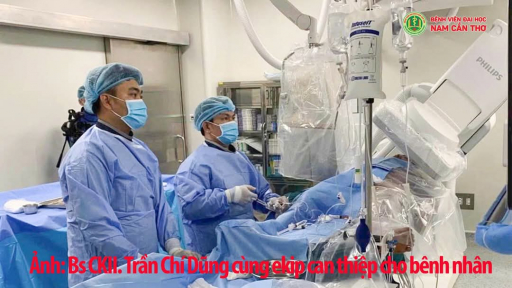 Bệnh viện Đại học Nam Cần Thơ cấp cứu cho bệnh nhân nhồi máu cơ tim, hẹp gần đứt nhánh chính động mạch trái