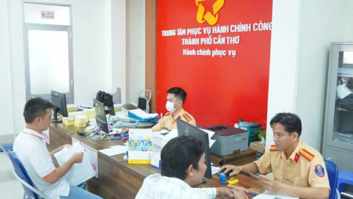 Nơi làm thủ tục sát hạch và cấp giấy phép lái xe, tiếp nhận đăng ký phương tiện tại Cần Thơ
