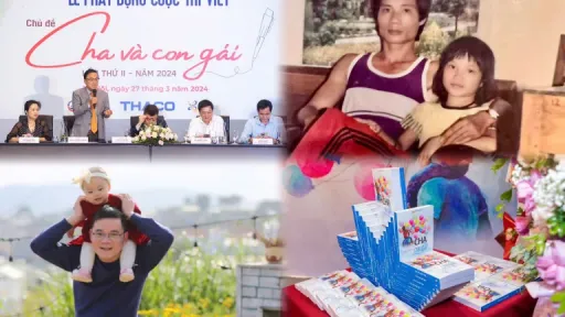 Khoảnh khắc khó quên tại cuộc thi viết “Cha và con gái”