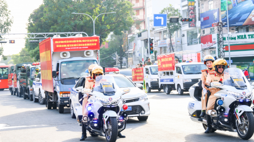 Công an TP Cần Thơ ra quân thực hiện Cao điểm tấn công, trấn áp các loại tội phạm