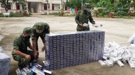 An Giang bắt 2 vụ buôn lậu, thu giữ 6.000 gói thuốc lá các loại