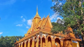 Chùa Hạnh Phúc Tăng - ngôi chùa độc đáo của đồng bào Khmer ở Vĩnh Long