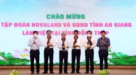 Tập đoàn Novaland và tỉnh An Giang làm việc tại tỉnh Đồng Tháp