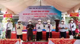 TP Tân An - Long An tổ chức khởi công nút giao Hùng Vương – Quốc lộ 62