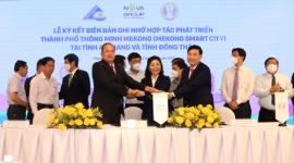 NovaGroup ký kết hợp tác đầu tư đại dự án Thành phố thông minh Mekong với Đồng Tháp và An Giang
