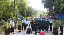 Tập huấn phòng cháy chữa cháy rừng cho các đơn vị đóng quân trên đảo Hòn Khoai tỉnh Cà Mau