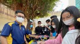 Học sinh trải nghiệm làm sinh viên ở đại học Trà Vinh