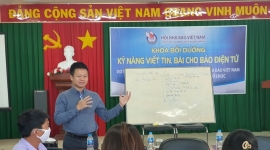 Hội Nhà báo tỉnh Kiên Giang: Tổ chức Lớp tập huấn nghiệp vụ “Kỹ năng viết tin, bài cho báo điện tử”