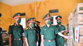 Quân khu 9 kiểm tra công tác kỹ thuật và an toàn kho vũ khí đạn tại Kiên Giang