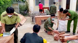 Bắt quả tang đối tượng vận chuyển đồ gỗ nhập lậu tại khu vực biên giới tỉnh An Giang