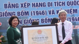 Địa điểm Trận Giồng Bốm 1946 ở Bạc Liêu đón nhận Bằng xếp hạng di tích Quốc gia