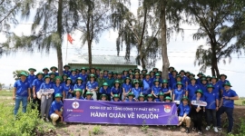 Đoàn Thanh niên Tổng công ty Phát điện 2 tổ chức hành quân về nguồn với nhiều hoạt động ý nghĩa