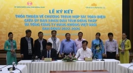 Đồng Tháp ký kết hợp tác với Vietnam Airlines