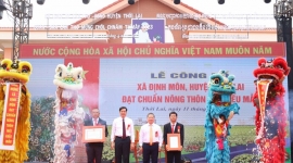 Cần Thơ: Xã Định Môn huyện Thới Lai đạt chuẩn nông thôn mới kiểu mẫu