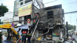 Kiên Giang: Cháy lớn thiêu rụi hoàn toàn 1 căn nhà