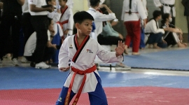 Mãn nhãn các pha võ thuật tại Giải vô địch Taekwondo các câu lạc bộ TP Cần Thơ lần 1 năm 2023