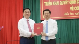 Ông Trần Thanh Lâm giữ chức Phó Bí thư Tỉnh ủy Bến Tre