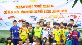 Hậu Giang: Trường Mẫu giáo Tân Bình 2 tổ chức ngày hội thể thao cho bé