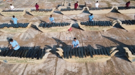 Trà Vinh: Xác lập kỷ lục Quảng trường lắp đặt nhiều bộ đàn đá nhất Việt Nam