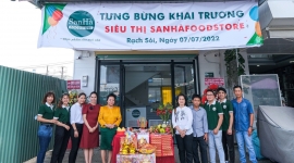 Công ty San Hà ra mắt siêu thị thực phẩm tại Kiên Giang