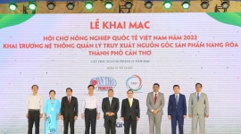 Hàng trăm gian hàng của nhiều nước tham dự Hội chợ Nông nghiệp Quốc tế Việt Nam