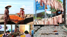 Bạc Liêu: Sôi nổi không khí Tết tại làng nghề làm khô cá biển Gành Hào
