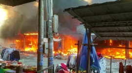 Đồng Tháp: Cháy chợ Bình Thành, ước thiệt hại ban đầu khoảng 2,4 tỉ đồng