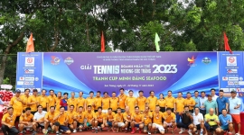 Hơn 130 tay vợt tham gia tranh tài Giải tennis Doanh nhân trẻ Mekong - Sóc Trăng 2023