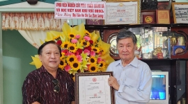Đại lão võ sư La Văn Long được công nhận Đệ Cửu đẳng huyền đai Taekwondo