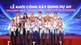 Chủ tịch nước Võ Văn Thưởng dự Lễ khởi công Trường Phổ thông liên cấp FPT Hậu Giang